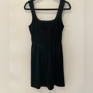 NWOT Black Velvety Mini Dress